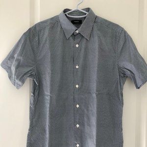 Theory Short Sleeved Button Down Shirt Small S